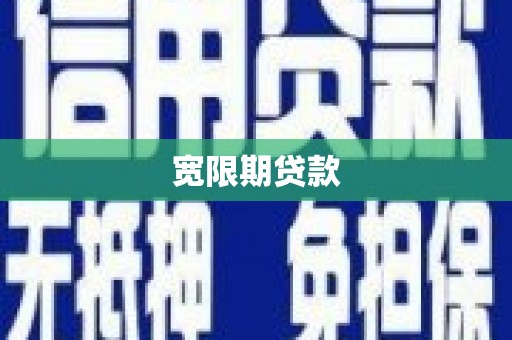 雨山宽限期贷款
