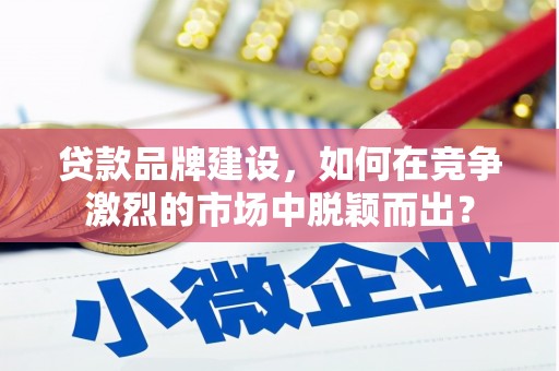 雨山贷款品牌建设，如何在竞争激烈的市场中脱颖而出？
