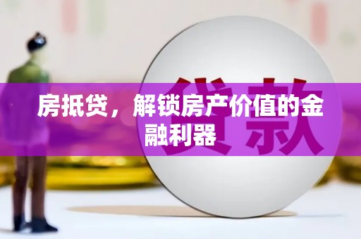 雨山房抵贷，解锁房产价值的金融利器