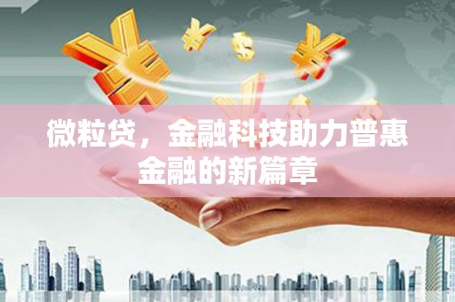 雨山微粒贷，金融科技助力普惠金融的新篇章