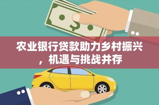 雨山农业银行贷款助力乡村振兴，机遇与挑战并存