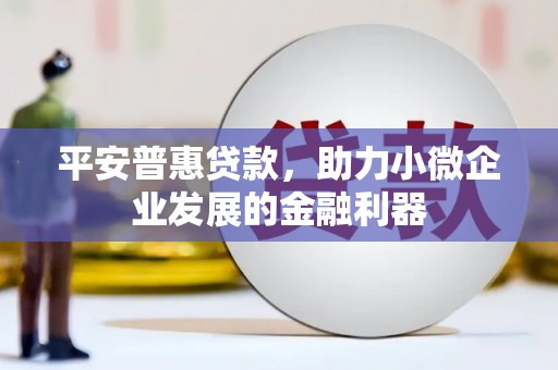 雨山平安普惠贷款，助力小微企业发展的金融利器