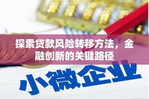 雨山探索贷款风险转移方法，金融创新的关键路径