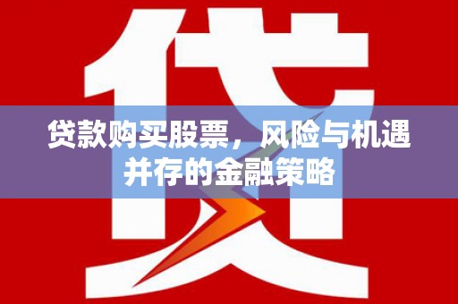 雨山贷款购买股票，风险与机遇并存的金融策略