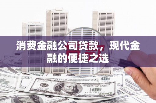 雨山消费金融公司贷款，现代金融的便捷之选