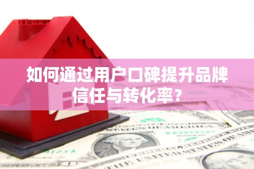 雨山如何通过用户口碑提升品牌信任与转化率？