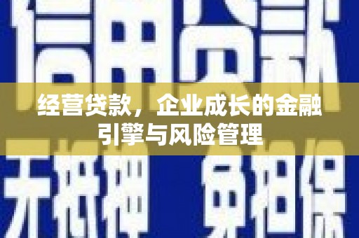雨山经营贷款，企业成长的金融引擎与风险管理